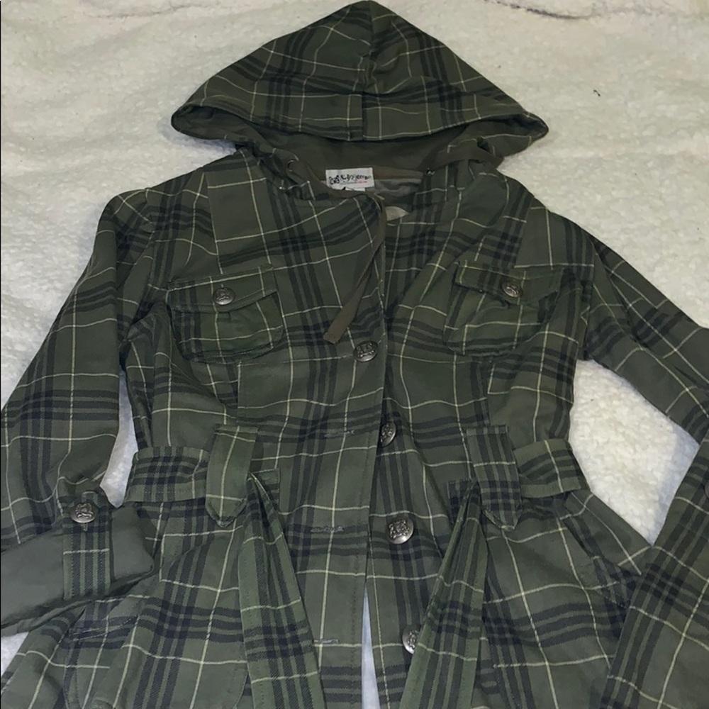 Striped Green Sweater/ Coat